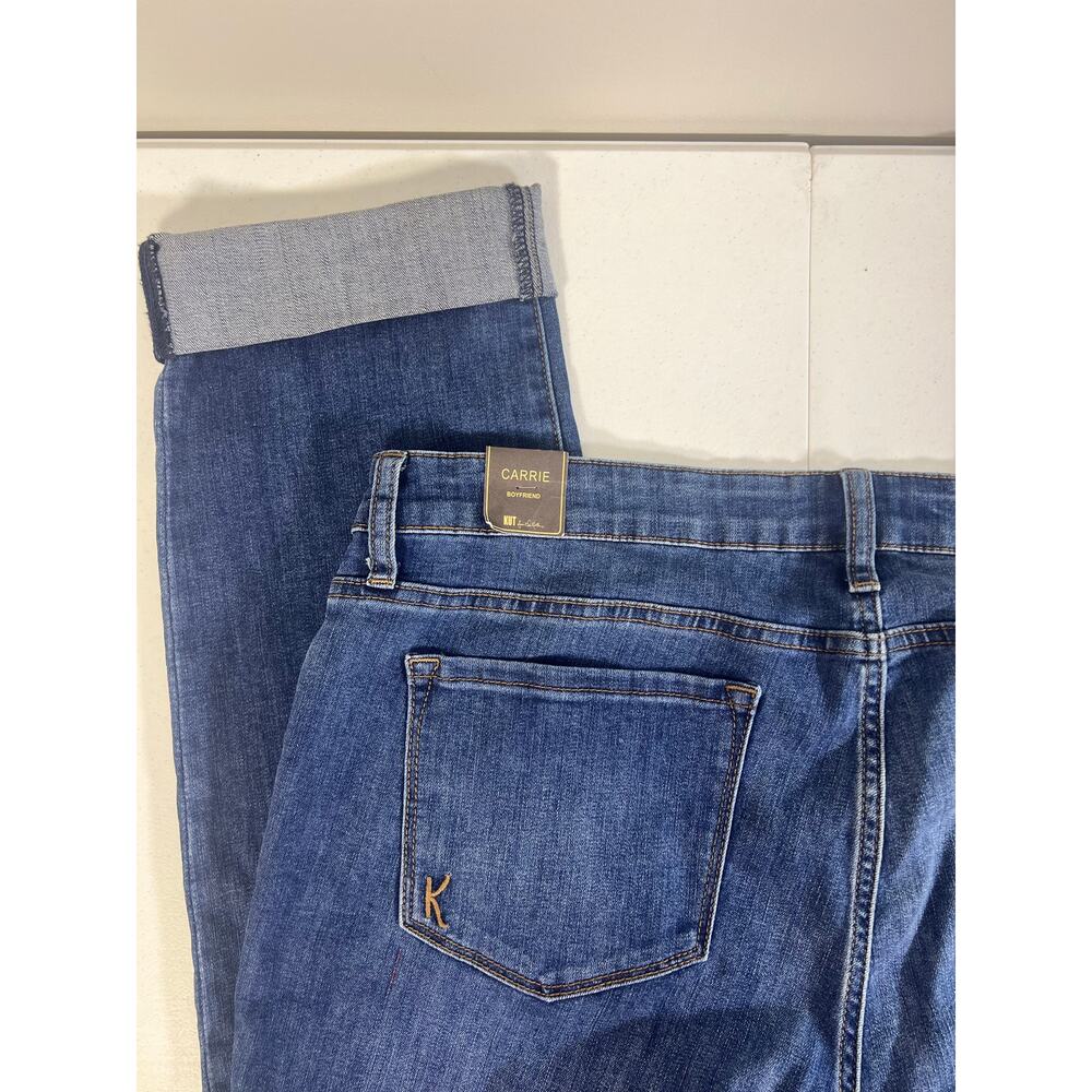 NEW! KUT from the Kloth Carrie Boyfriend Jeans Womens Size 12 Denim Relaxed Fit - Picture 10 of 12